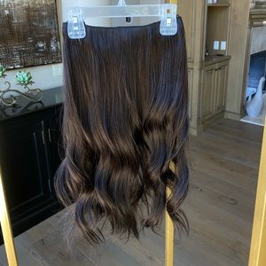 20" HALO EXTENSION DARK brown 100% remy hair!